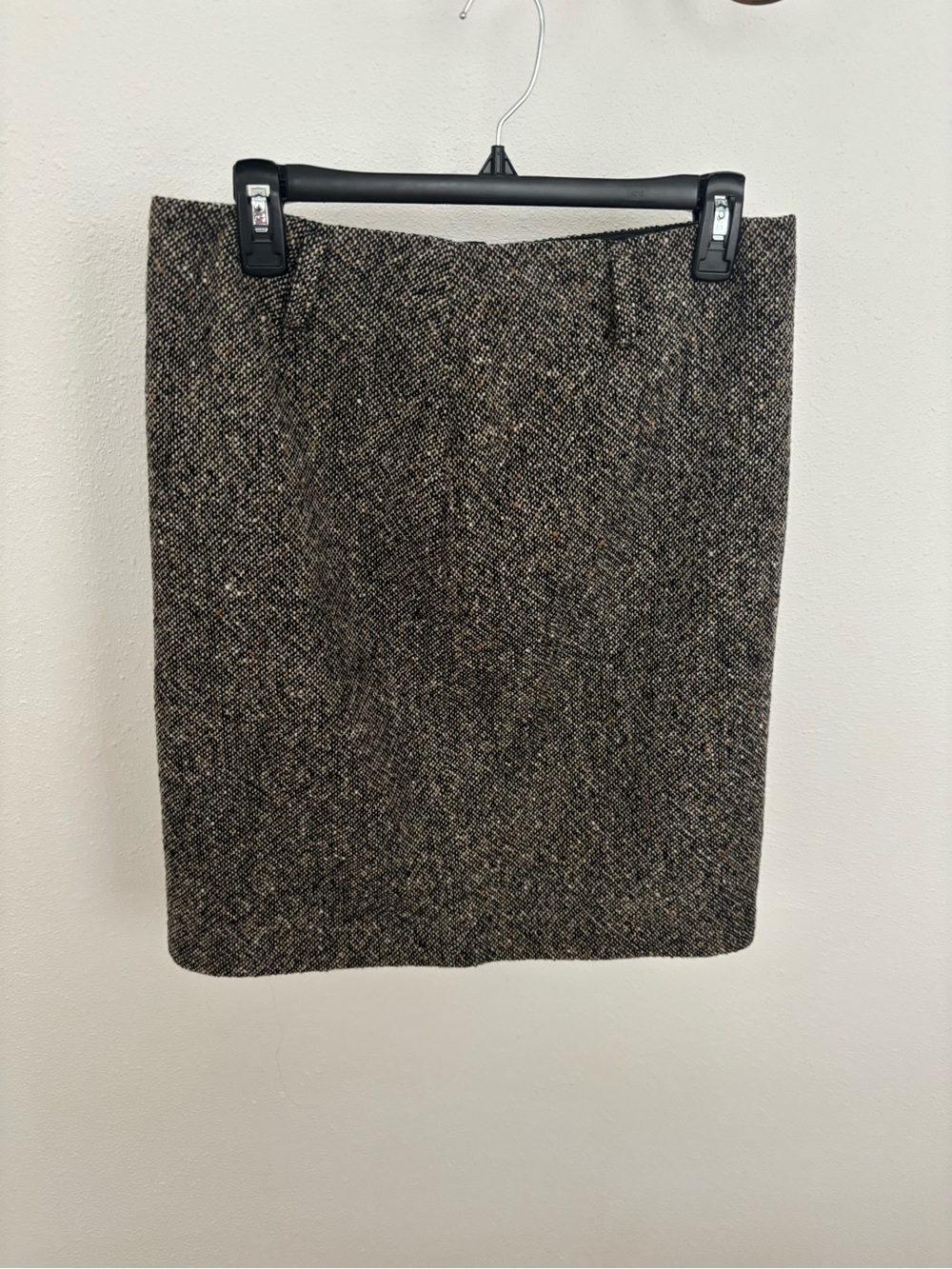 Ralph Lauren 100% Wool Brown Tweed Pencil Skirt